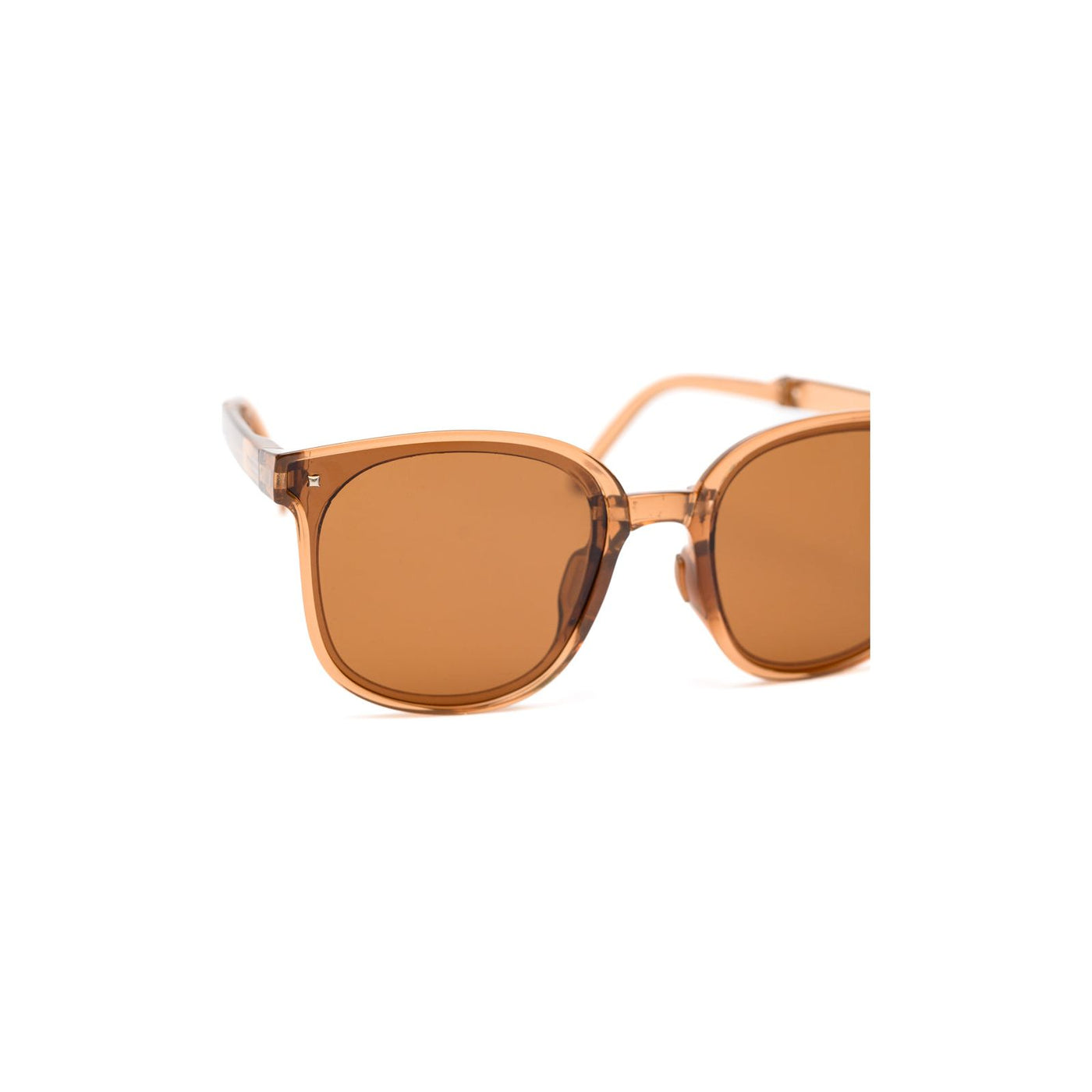 Brin Collapsible Girlfriend Sunnies & Case in Champagne