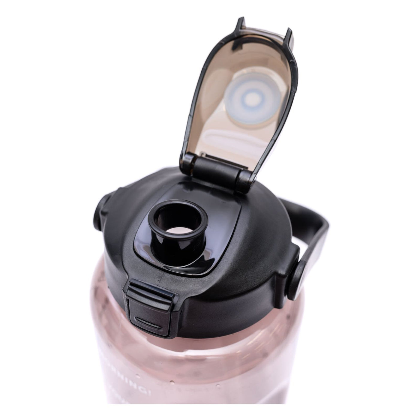 Black Elevated Water Tracking Bottle