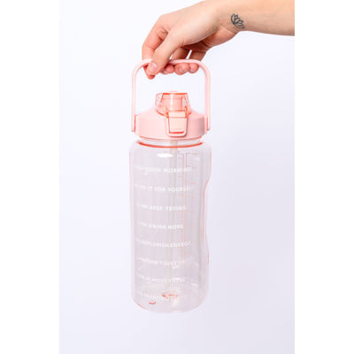 Pink Elevated Water Tracking Bottle