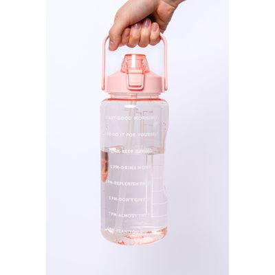 Pink Elevated Water Tracking Bottle