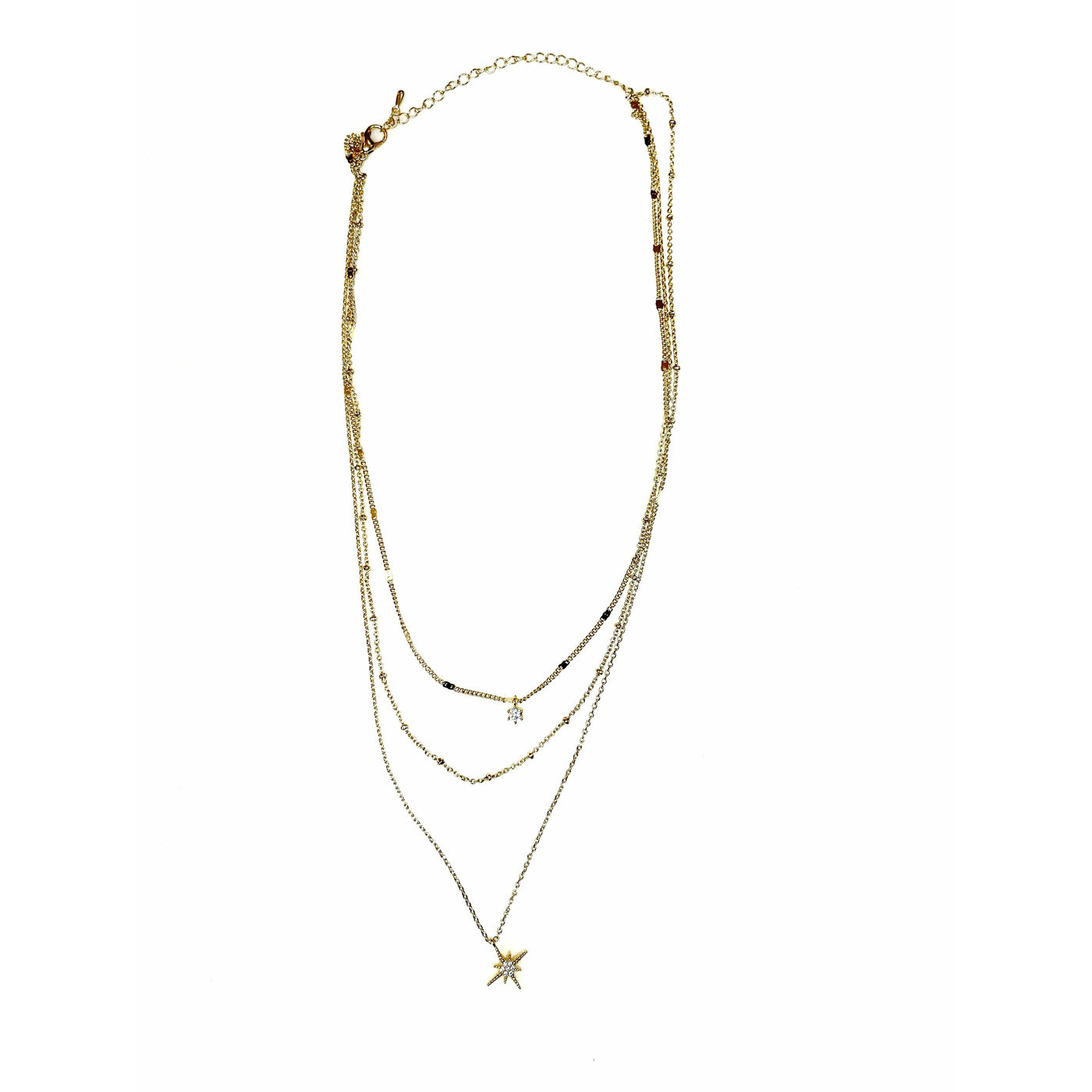 Bethal Layered Star Necklace