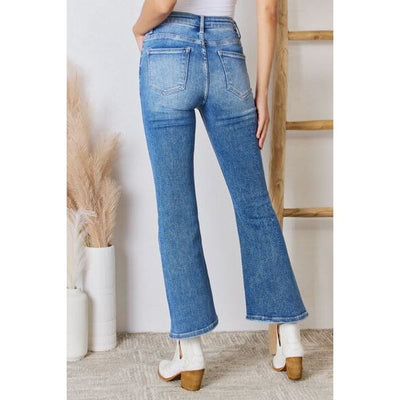 RISEN Marlo High Rise Ankle Flare Jeans