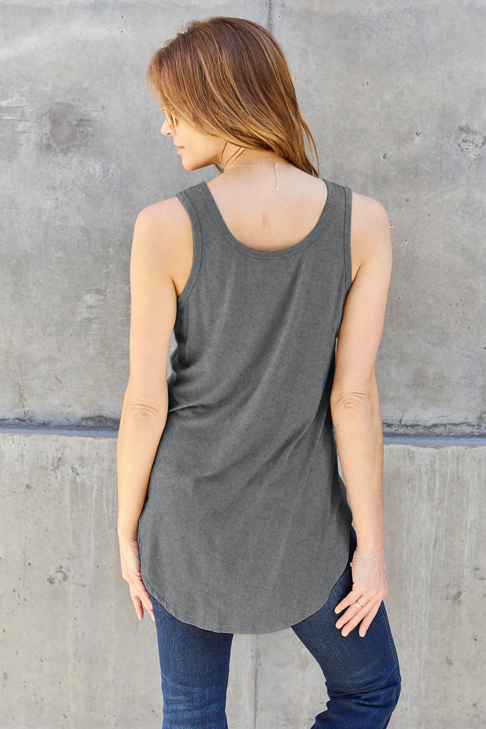 Charlie Loose Fit Round Neck Tank Top