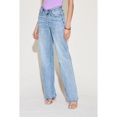 Judy Blue Gracie V Front Waistband Straight Jeans