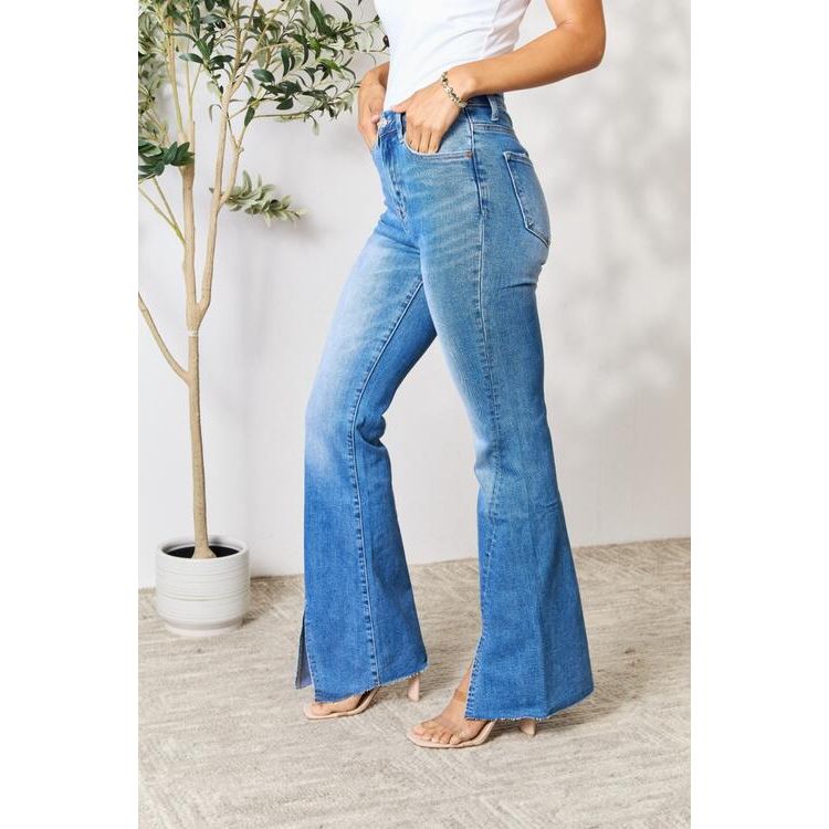 BAYEAS Connie Slit Flare Jeans